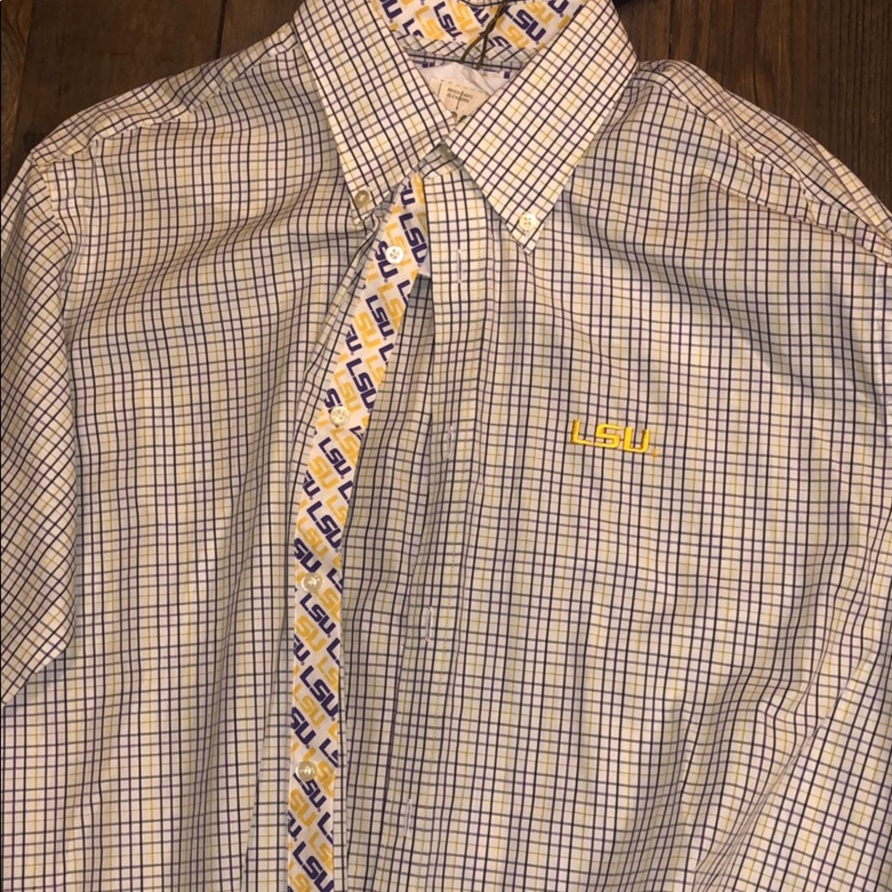 LSU button down